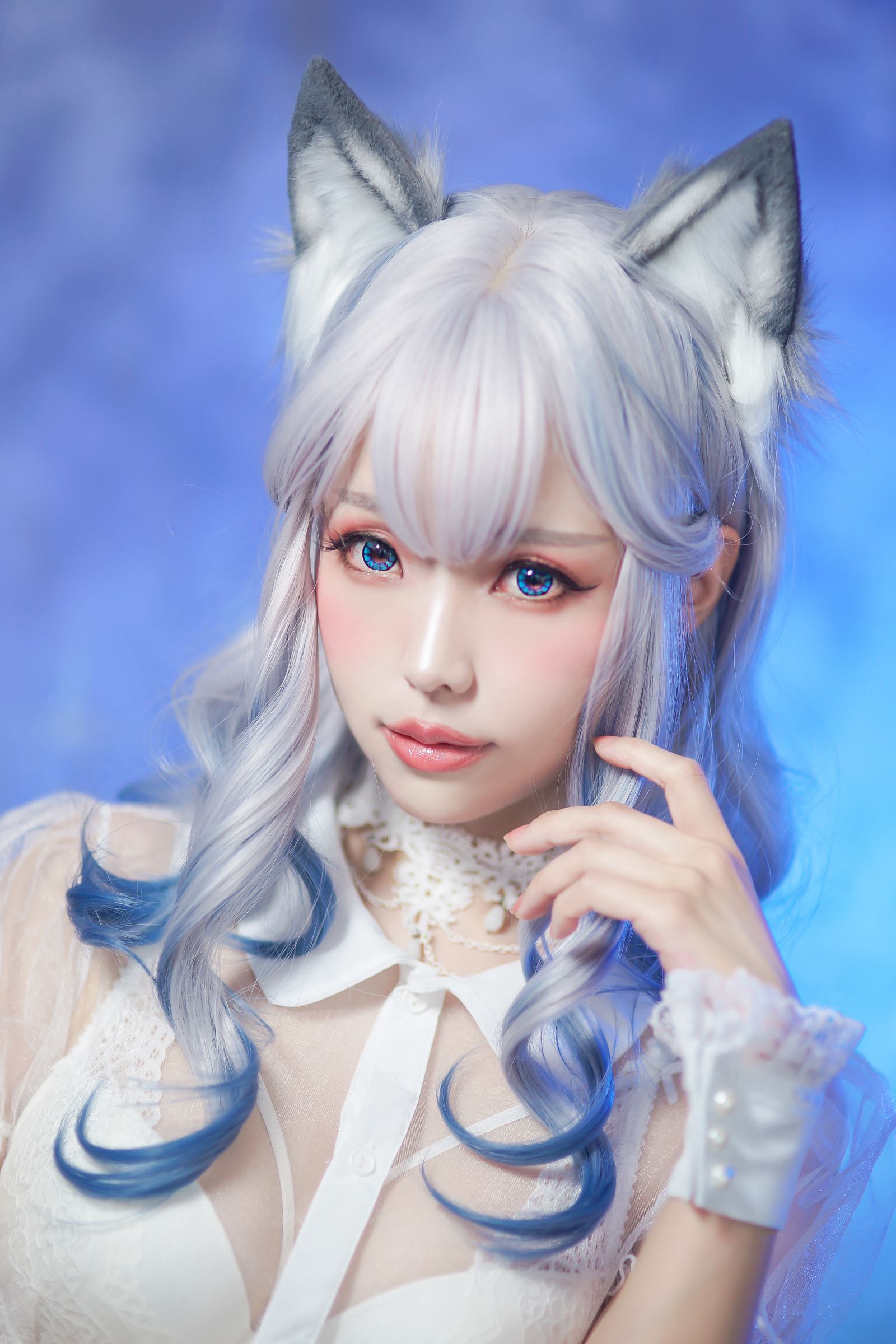 ElyEE seed - NO.043 cat ear White ribbon(18)